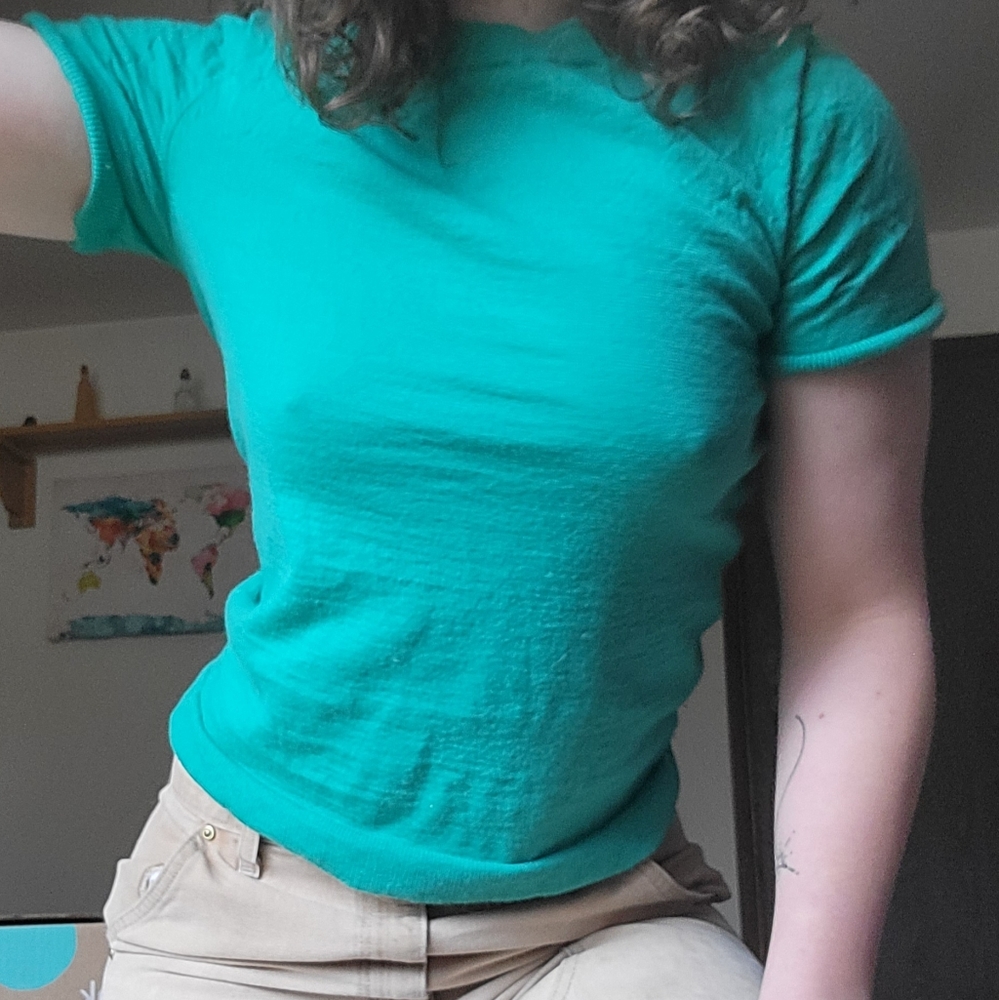 wool sweater t-shirt XS